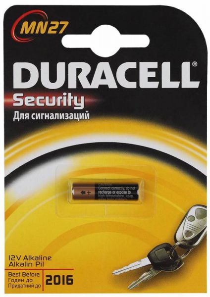 Батарейка Duracell MN27 A27, 1 шт.